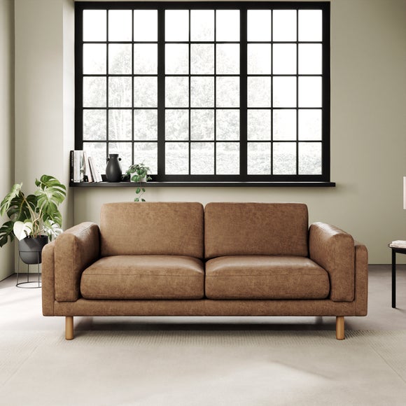 Newton Arizona Faux Leather 3 Seater