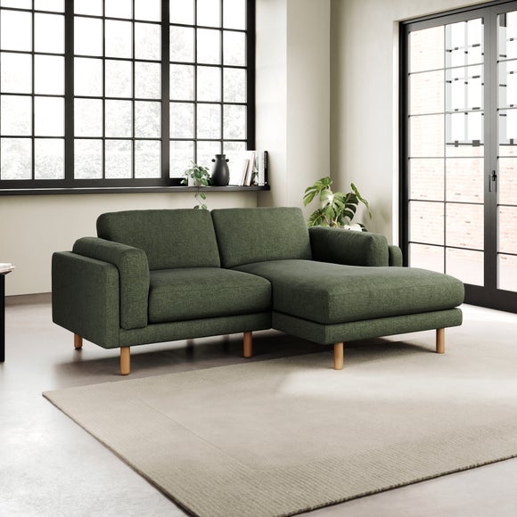Newton Chenille Soft Texture Corner Chaise Sofa
