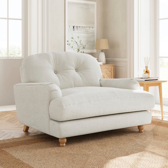 Martha Chenille Soft Texture Snuggle Chair