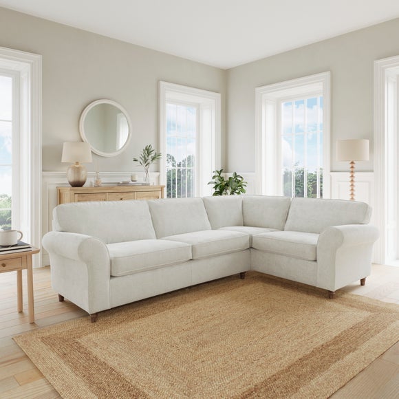 Flori Chenille Soft Texture Corner Sofa