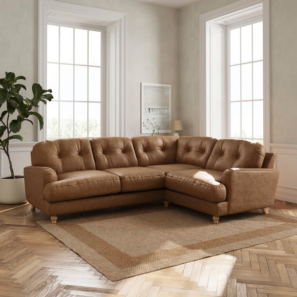 Martha Arizona Faux Leather Full Corner Sofa