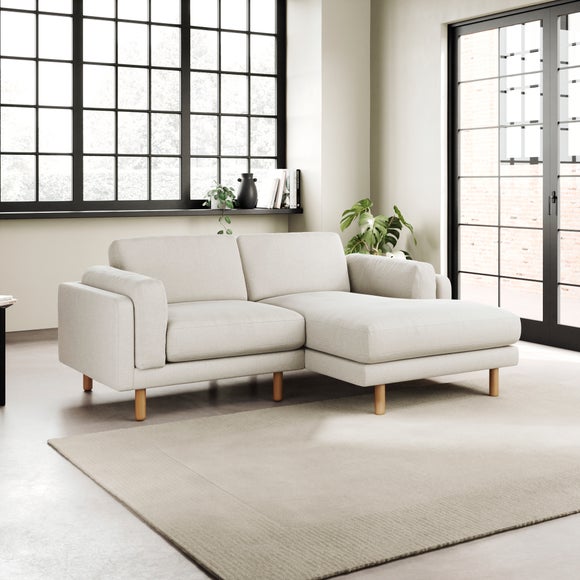 Newton Chenille Soft Texture Corner Chaise Sofa