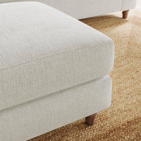 Photo 4 of Flori Chenille Soft Texture Footstool Photo 4 of Flori Chenille Soft Texture Footstool