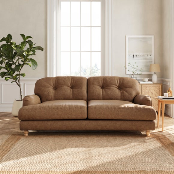 Martha 3 Seater Arizona Faux Leather Sofa