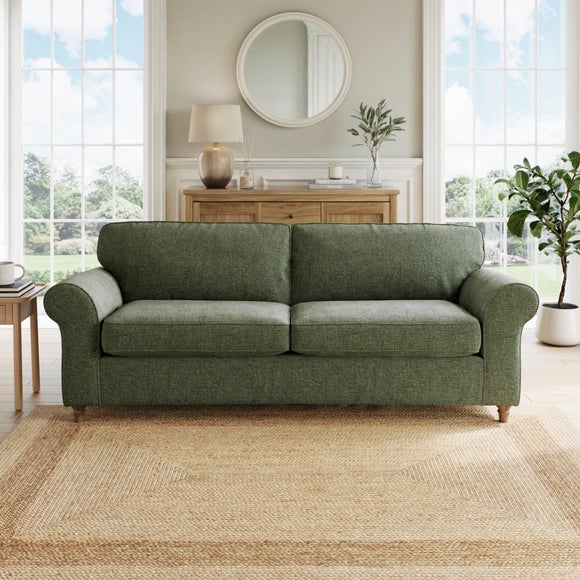 Flori Chenille Soft Texture 4 Seater Sofa