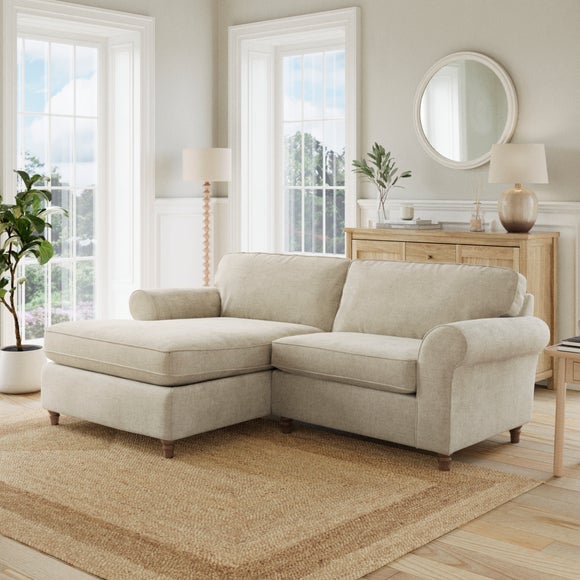 Flori Basket Weave Corner Chaise Sofa
