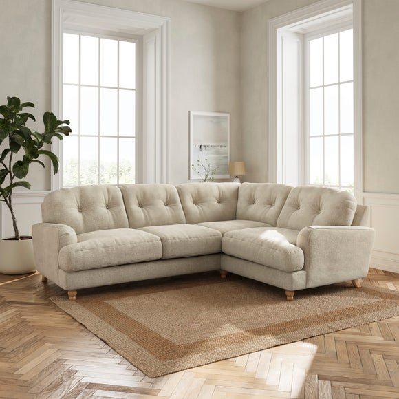 Martha Basket Weave Full Corner Sofa