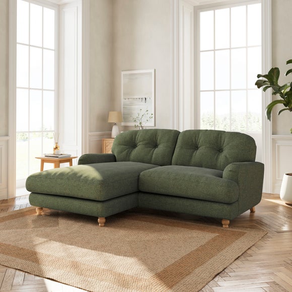 Martha Corner Chaise Chenille Soft Texture Sofa