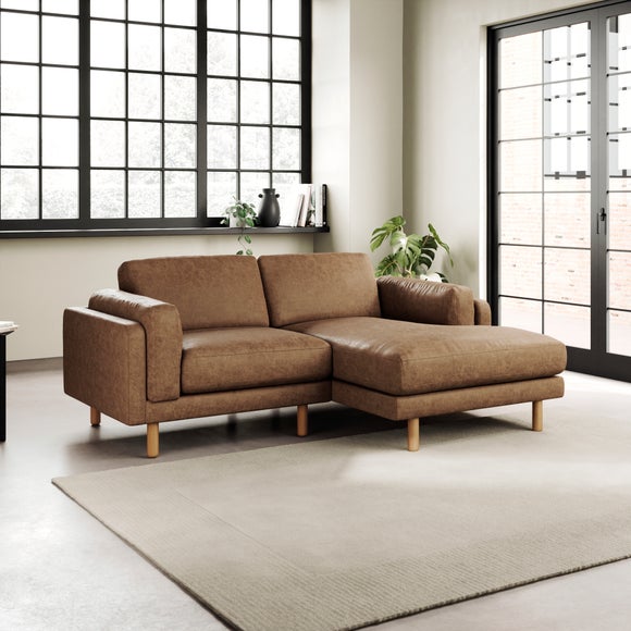 Newton Arizona Faux Leather Corner Chaise Sofa