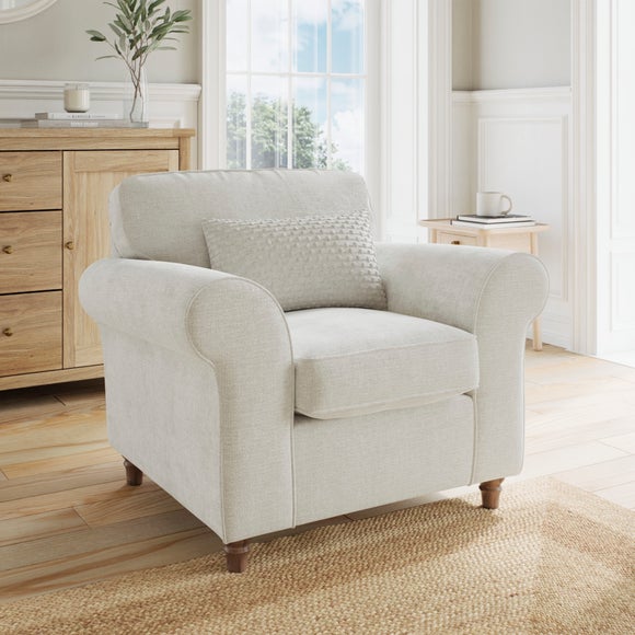Flori Chenille Soft Texture Armchair