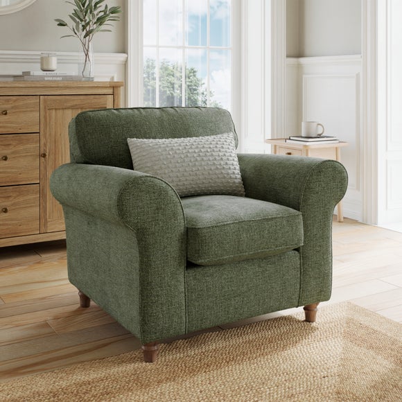Flori Chenille Soft Texture Armchair