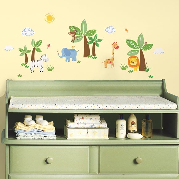 Jungle Friends Peel and Stick Wall Stickers