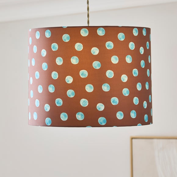 Polka Dot Easy Fit Drum Lamp Shade