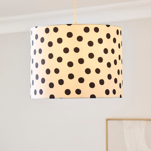 View Polka Dot Easy Fit Drum Lamp Shade View Polka Dot Easy Fit Drum Lamp Shade