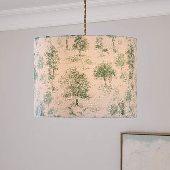 Toile Trees Easy Fit Drum Lamp Shade