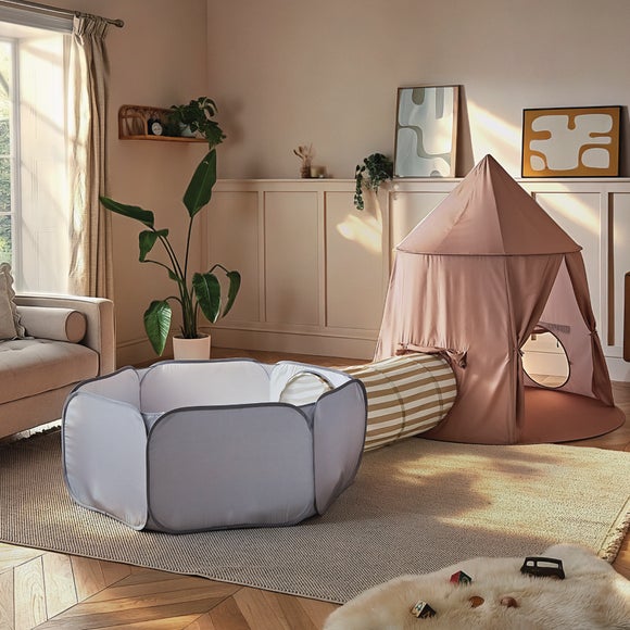 CuddleCo Pop-Up Play Tent, Tunnel & Ball Pit Set