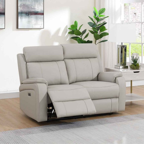 Bilston Leather 2 Seater Power Reclining Sofa