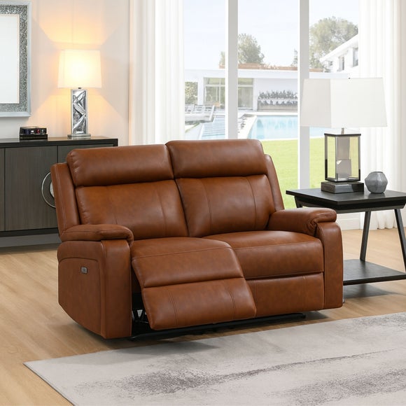 Bilston Leather 2 Seater Power Reclining Sofa