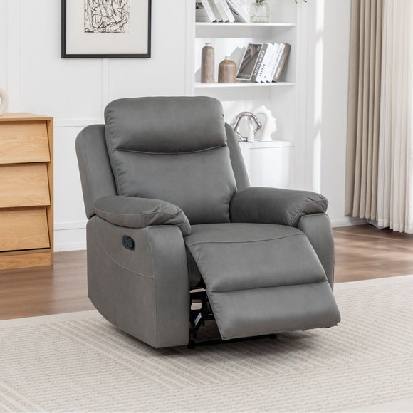 Image Furnishings Aviemore Faux Leather Manual Reclining Chair