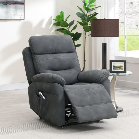 Calderbank Faux Suede Power Reclining Chair