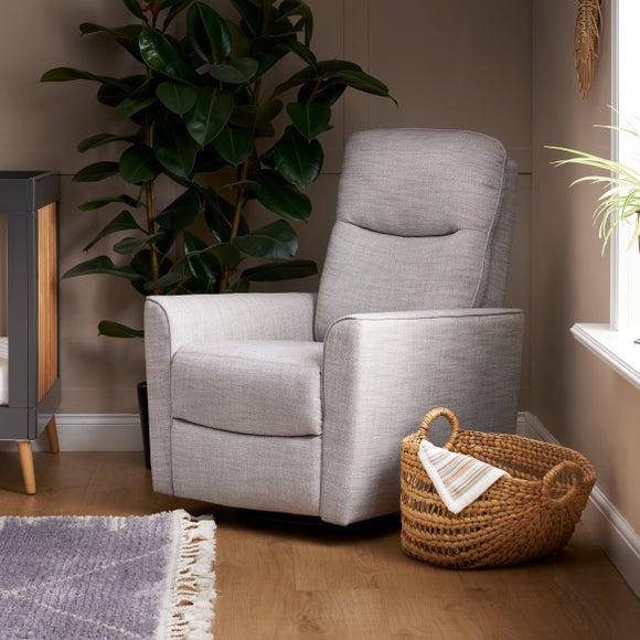 Return - Obaby Savannah Swivel Glider Recliner Chair, Gold