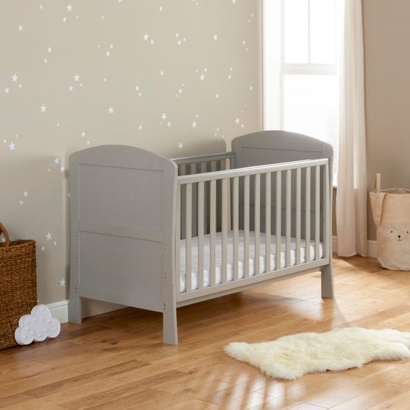 Return - Babymore Aston Cot Bed, Grey