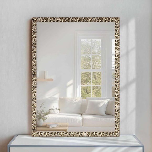 View Nielsen Florentina Mosaic Effect Rectangle Wall Mirror View Nielsen Florentina Mosaic Effect Rectangle Wall Mirror