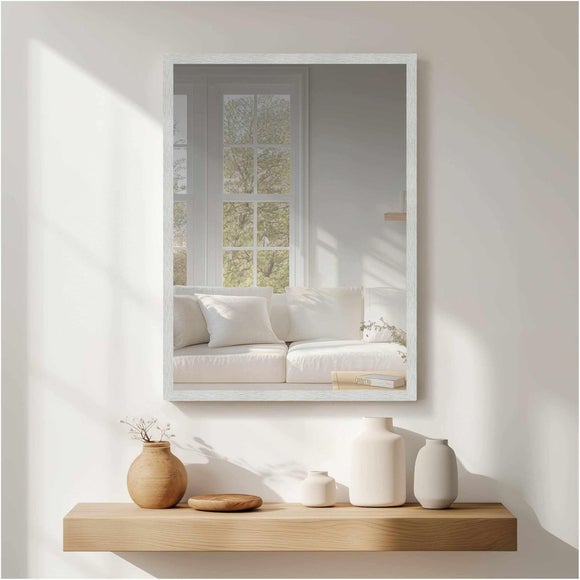 View Nielsen Star Brushed Rectangle Wall Mirror View Nielsen Star Brushed Rectangle Wall Mirror