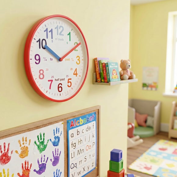 Acctim Wickford Time Teaching Kids Wall Clock