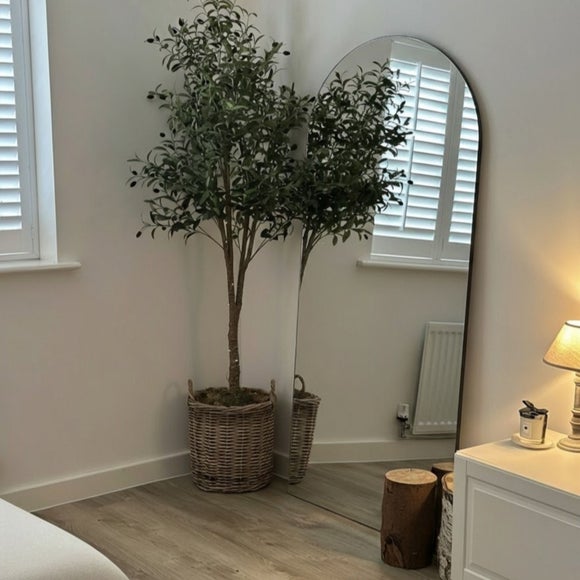Arcus Frameless Arched Full Length Wall Mirror