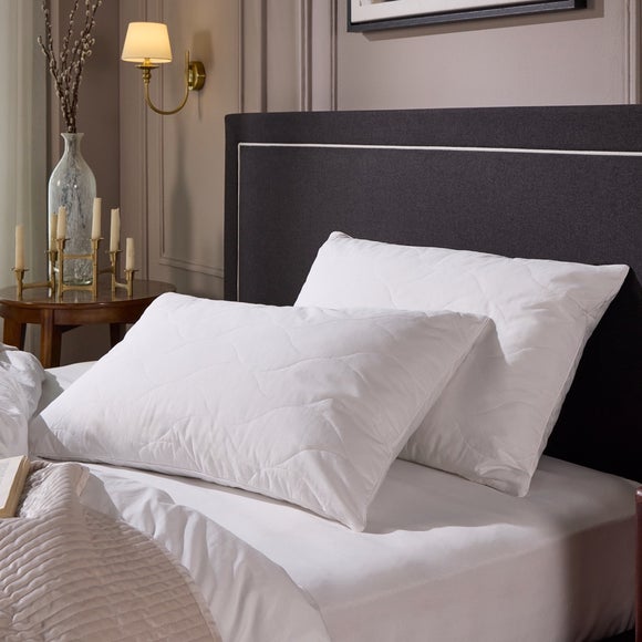 Snuggledown Hotel Set of 2 Luxury Cotton Quilted Standard Pillows