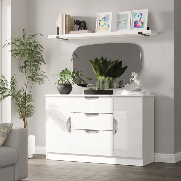 Rowe 2 Door 3 Drawer Wide Sideboard