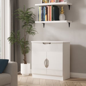 Rowe 2 Door 1 Drawer Small Sideboard