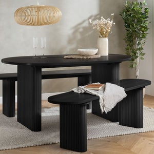 Axel Fluted Oval Bench