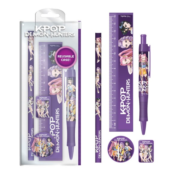 K-Pop Demon Hunters 5 Piece Stationery Set