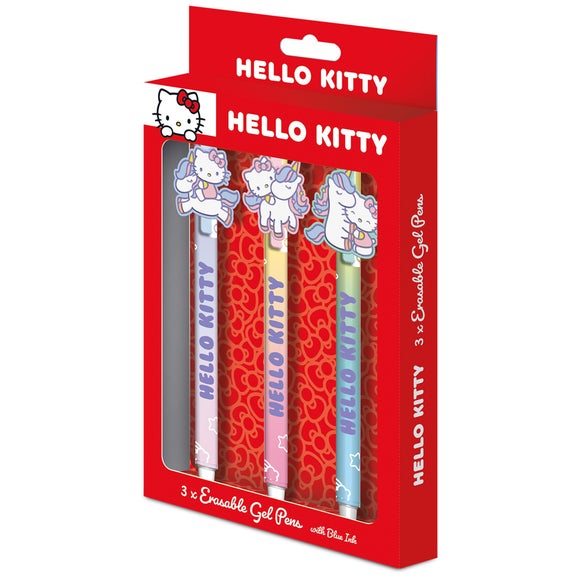 Hello Kitty Pack of 3 Erasable Gel Pens