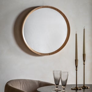 Cedar & Sage Haven Round Wall Mirror