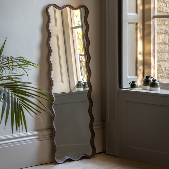 Cedar and Sage Willow Leaner Mirror
