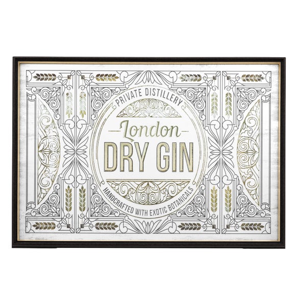 View Cedar And Sage Antique Printed London Dry Gin Wall Mirror View Cedar And Sage Antique Printed London Dry Gin Wall Mirror