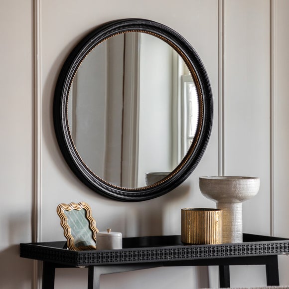 Cedar and Sage Siena Round Wall Mirror