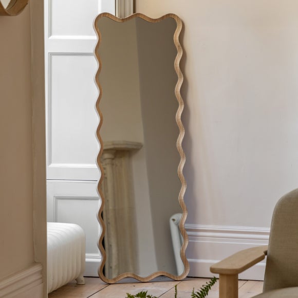 Cedar and Sage Willow Leaner Mirror