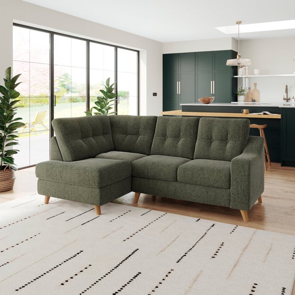 Baxter II Chenille Soft Texture Corner Chaise Sofa