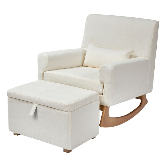 Gaia Baby Serena Boucle Nursing Chair & Footstool Set