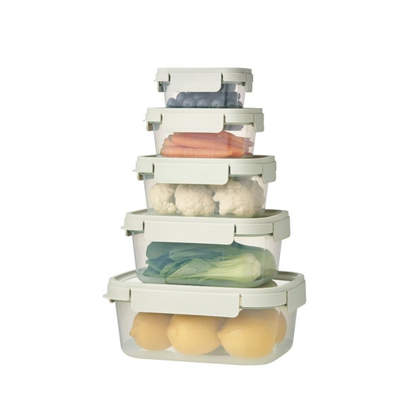 LocknLock Set of 5 NestnLock Food Containers
