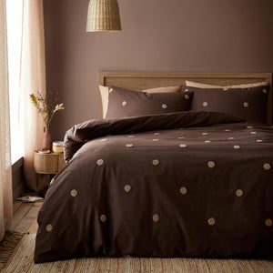 Appletree Dot 100 Cotton Duvet Cover And Pillowcase Set