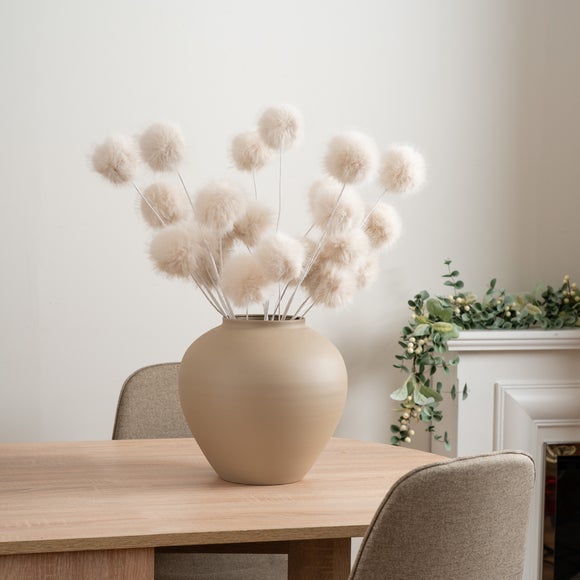 Photo 1 of Set Of 2 65cm Fluffy Pom Pom Branches