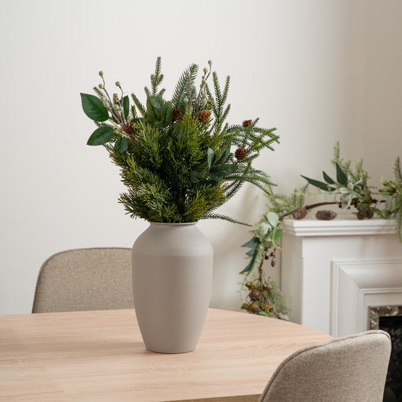60cm Artificial Winter Foliage Bouquet
