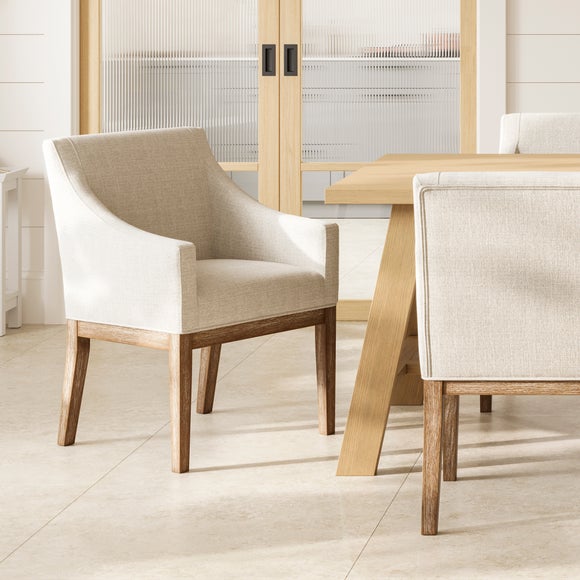 Piper Dining Chair, Faux Linen