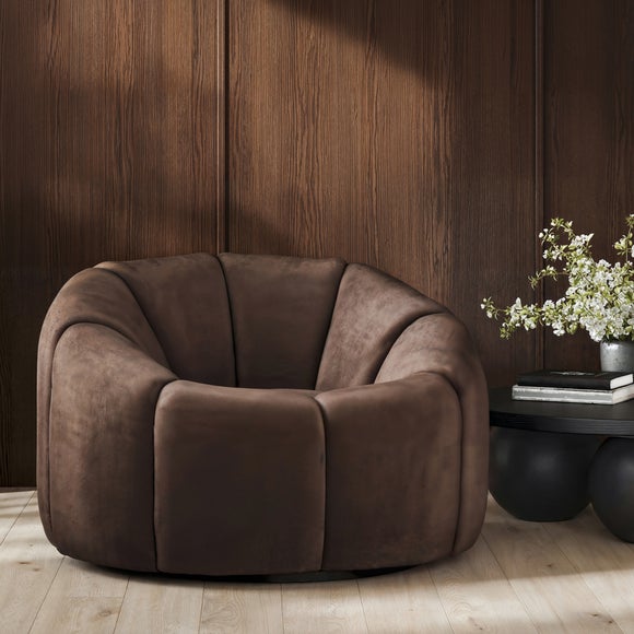 Neo Chenille Swivel Chair