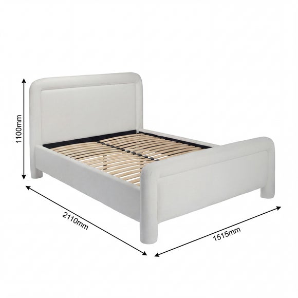 Photo 4 of Leonnie Chenille Bed Frame